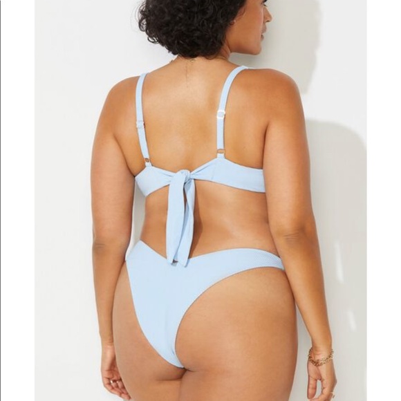 NWT✨ MONDAY swimsuit Camille Kostek baby blue bikini set - Picture 4 of 4